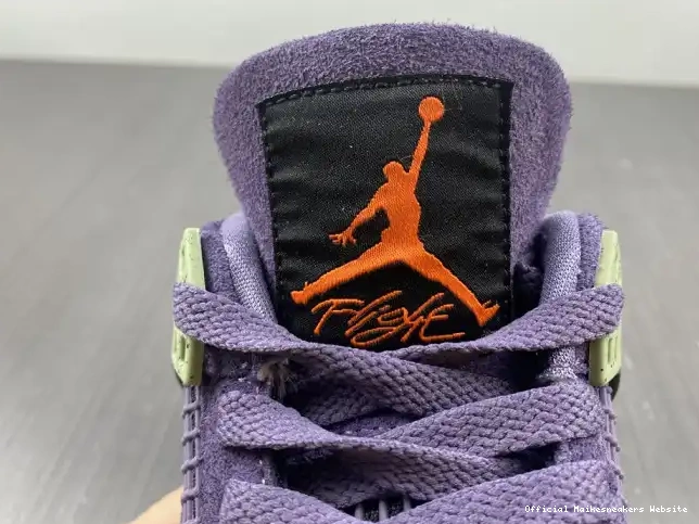 Official Maikesneakers WMNS Air 4 Jordan Purple AQ9129-500 Canyon 0530